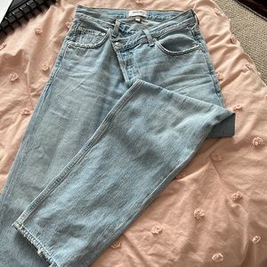 Agolde criss cross straight jeans